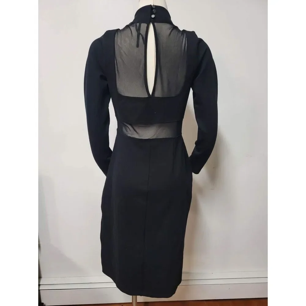 Anthropologie Maeve Sheer Side-Slit Dress Size M - Picture 5 of 6